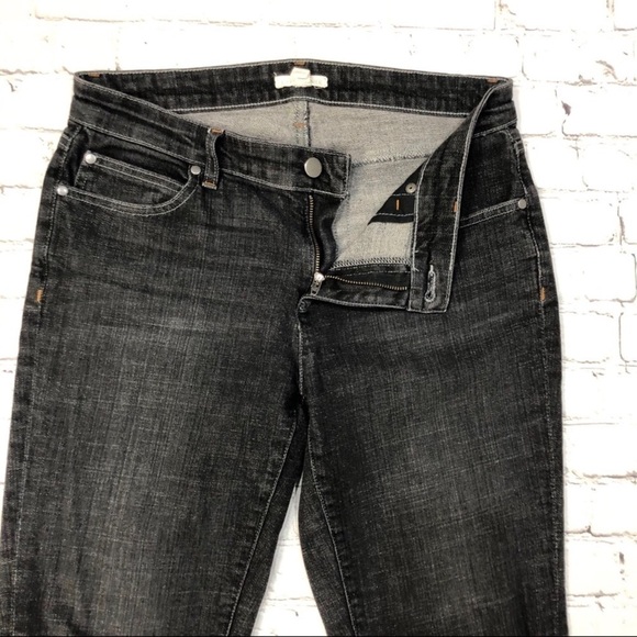 Eileen Fisher Straight Leg Jeans Black Size 4 Organic Cotton - Picture 6 of 9